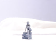 Load image into Gallery viewer, 1:64 Painted Unpainted Figure Model Miniature Resin Diorama Girl Sitting On Box New