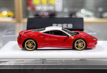 Load image into Gallery viewer, 1:64 CL Red 488 GTB White Hard Top 70th Sports Model Diecast Resin Car New Collection
