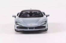 Load image into Gallery viewer, SOLO 1:64 Gray SF90 Super Racing Sports Model Diecast Metal Car New