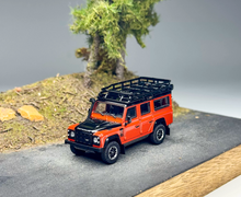 Load image into Gallery viewer, AR 1:64 Orange 2015 Defender 110 ORV SUV Sports Model Diecast Metal Car New Collection