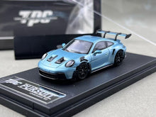 Load image into Gallery viewer, TPC 1:64 Ice Blue 911 GT3 RS 992 Pursuit Sports Model Diecast Metal Car New Collection
