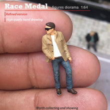 Load image into Gallery viewer, 1:64 Painted Figure Mini Model Miniature Resin Diorama Sand Suit Jacket Coat Man