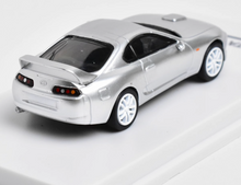 Load image into Gallery viewer, BBS 1:64 Silver JDM Supra A80 Coupe Racing Sports Model Diecast Metal Car New Collection