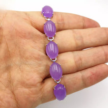 Load image into Gallery viewer, Nature Jade Beaded Bracelet Jewelry Blessing Lucky Fortune Gift For Her Purple I