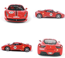 Load image into Gallery viewer, Bburago 1:24 Red 458 Challenge Racing Sports Model Toy Diecast Metal Car BN