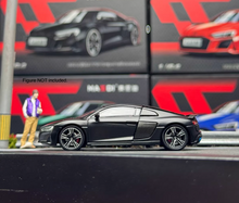 Load image into Gallery viewer, Masdi 1:64 Matte Black 2022 R8 V10 Coupe Sports Model Diecast Metal Car New Collection