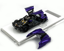 Load image into Gallery viewer, HKM 1:64 Purple Huayra Coupe Racing Sports Model Diecast Metal Car New Collection