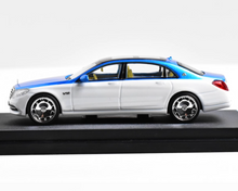 Load image into Gallery viewer, Master 1:64 Blue White S650 V12 Luxury Sedan Sport Model Diecast Metal Car New Collection