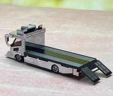Load image into Gallery viewer, MT 1:64 Silver Dekotora Flatbed Tow Truck Sports VIP Model Diecast Metal Car
