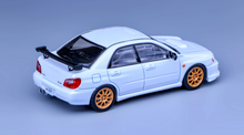 Load image into Gallery viewer, 1:64 Furuya White Impreza WRX STI VII 7 S202 Sedan Model Diecast Metal Car New Collection