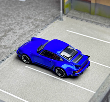 Load image into Gallery viewer, HF 1:64 Blue Singer 930 Turbo Study Classic Sport Model Diecast Metal Car New