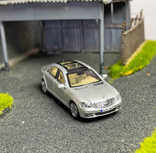 Load image into Gallery viewer, MH 1:64 Silver S-Class S600L W221 Luxury Sedan Sports Model Diecast Metal Car