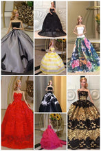 Load image into Gallery viewer, Barbie Doll Clothes 11.5" Girl Party Wear Fashion Outfits Wedding Dress Gowns 1/6