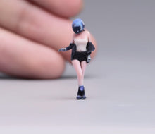 Load image into Gallery viewer, 1:64 Painted Figure Model Miniature Resin Diorama Sand Racer Man Woman Racing