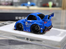 Load image into Gallery viewer, KR 1:64 Blue LBWK GTR R35 #12 Cute Q Sports Model Diecast Resin Car New Collection