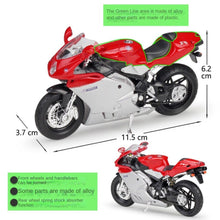 Load image into Gallery viewer, WELLY 1:18 MV F4S Racing Sport Model Diecast Metal Motorcycle