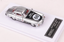 Load image into Gallery viewer, BSC 1:64 Silver 1955 300SL #68 Coupe Sport Classic Model Diecast Metal Car New Collection