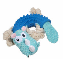 Load image into Gallery viewer, Dog Squeaky Toys Animal Chew Puppy Fluffy Rope Toy Durable Teeth Grinding Pet