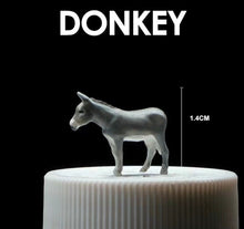 Load image into Gallery viewer, 1:64 Painted Figure Mini Model Miniature Farm Scenes Sand Resin Toy Donkey
