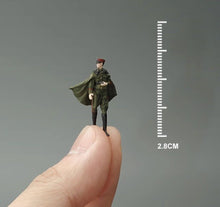Load image into Gallery viewer, 1:64 Painted Figure Mini Model Miniature Car Scenes Resin Military Commander Man