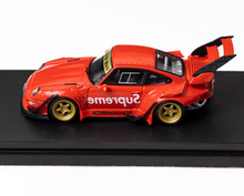 Load image into Gallery viewer, SW 1:64 Red 911 RWB 993 Big Spoiler Racing Sports Model Diecast Metal Car New Collection