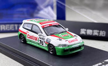 Load image into Gallery viewer, SW 1:64 Green White Civic EG6 Hatchback Sports Model Diecast Metal Car New Collection