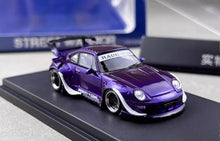 Load image into Gallery viewer, SW 1:64 Purple Army Girl RWB 993 Classic Sports Model Diecast Metal Car BN