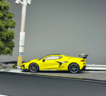 Load image into Gallery viewer, Minigt 1:64 Yellow Corvette ZR1 Sports Model Diecast Metal Car New Collection
