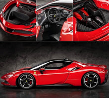 Load image into Gallery viewer, Bburago 1:24 Red SF90 Stradale Racing Sports Model Toy Diecast Metal Car BN