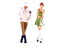 Load image into Gallery viewer, 1:64 Painted Figure Model Miniature Resin Diorama Sand Emo Boy Pretty Girl Toy