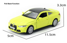 Load image into Gallery viewer, CCA 1:42 Green BMW M4 Coupe Racing Sports Model Toy Diecast Metal Car BN