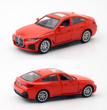 Load image into Gallery viewer, CCA 1:42 BMW i4 M50 Sedan Racing Sports Model Toy Diecast Metal Car BN
