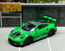 Load image into Gallery viewer, LMLF 1:64 Green 911 992 GT3 RS Racing Sports Model Diecast Metal Car New Collection