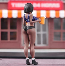 Load image into Gallery viewer, 1:64 Painted Figure Model Miniature Resin Diorama Sand Girl With Beer Lady Sexy