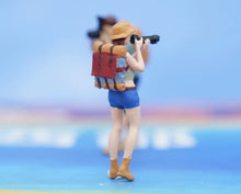 Load image into Gallery viewer, 1:64 Painted Figure Model Miniature Resin Diorama Backpaker Photographer Camera Collection