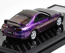 Load image into Gallery viewer, LCD 1:64 Purple Supra A80 Coupe Sports Model Diecast Metal Car New Collection
