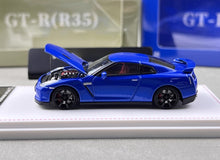 Load image into Gallery viewer, FH 1:64 Blue JDM Skyline GTR R35 Racing Sports Model Diecast Metal Car New Collection