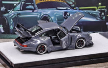 Load image into Gallery viewer, PGM 1:64 Gray 911 RWB 930 Standard Classic Sports Model Diecast Metal Car New Collection