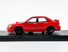 Load image into Gallery viewer, 1:64 Furuya Red Impreza WRX STI IX 9 GD Sedan Model Diecast Metal Car New Collection