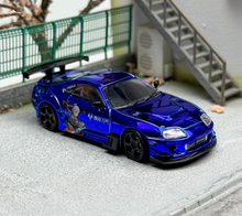 Load image into Gallery viewer, 1:64 LMLF Blue JDM Supra A80Z Pandem Sports Model Diecast Metal Car New Collection