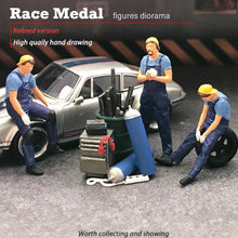 Load image into Gallery viewer, 1:64 Painted Figure Mini Model Miniature Resin Diorama Car Garage Repairman Man