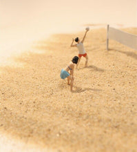 Load image into Gallery viewer, 1:64 Painted Figure Model Miniature Resin Diorama Sand Beach Volleyball Sports