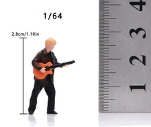 Load image into Gallery viewer, 1:64 Painted Figure Model Miniature Resin Diorama Toy Sand Guitar Man Player