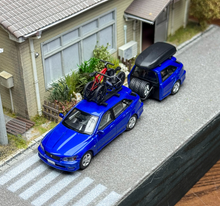 Load image into Gallery viewer, Mortal 1:64 Blue ALTEZZA GITA AS300 Wagon Trailer Model Diecast Metal Car New Collection