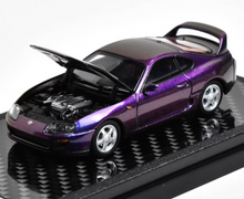 Load image into Gallery viewer, LCD 1:64 Purple Supra A80 Coupe Sports Model Diecast Metal Car New Collection