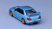 Load image into Gallery viewer, 1:64 Furuya Ice Blue Impreza WRX STI VIII 8 Sedan Model Diecast Metal Car New Collection