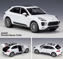 Load image into Gallery viewer, WELLY 1:24 Macan Turbo City SUV Sports Model Diecast Metal Car Display