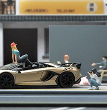 Load image into Gallery viewer, 1:64 Painted Figure Mini Model Miniature Resin Diorama Camera Girl Photographer