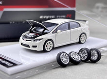 Load image into Gallery viewer, MH 1:64 Championship White Civic Type R FD2 Sports Model Diecast Metal Car BN