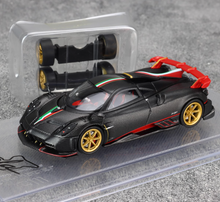 Load image into Gallery viewer, CM 1:64 Black Carbon Gold Rims Imola Racing Sports Model Diecast Metal Car New Collection
